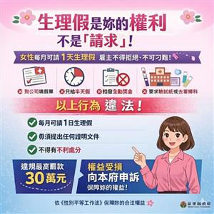 圖片：生理假是你的權利不是請求DM.jpg「另開新視窗」